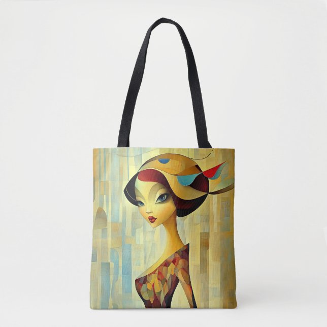Modern Original Unique Trendy Cool Fantasy Woman Tote Bag (Front)