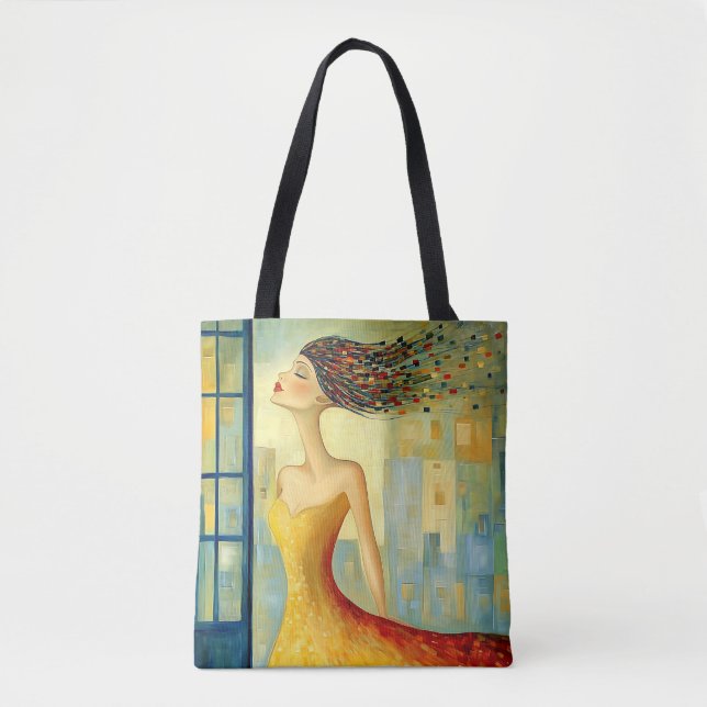 Modern Original Unique Trendy Cool Fantasy Woman Tote Bag (Front)