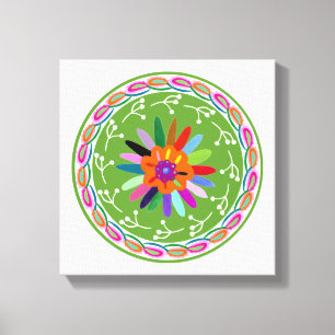 Modern Otomi Design Canvas Print