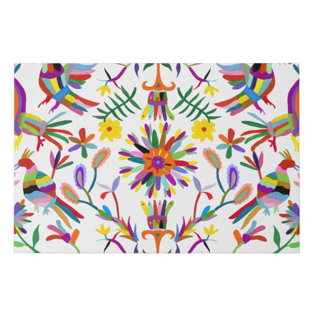 Modern Otomi Design II Faux Canvas Print (Front)