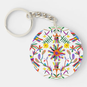 Modern Otomi Design II Keychain