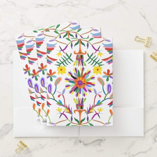 Modern Otomi Design II Pocket Folder (In Situ)