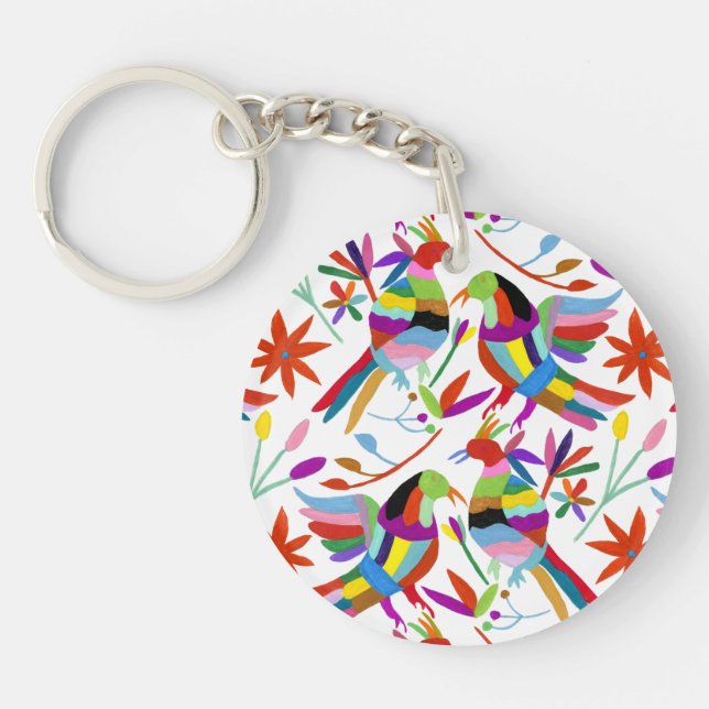 Modern Otomi Design III Keychain (Front)