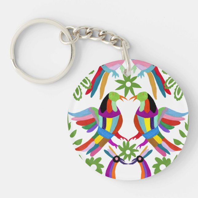 Modern Otomi Design III Keychain (Front)
