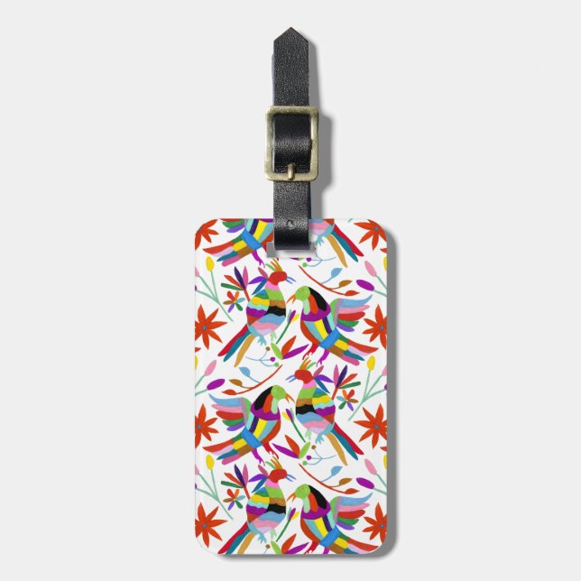 Modern Otomi Design III Luggage Tag (Front Vertical)