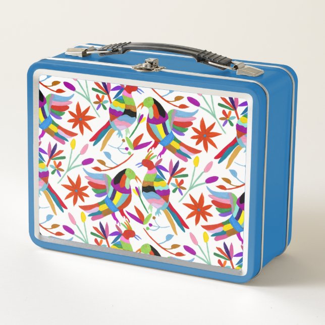 Modern Otomi Design III Metal Lunch Box (Front)