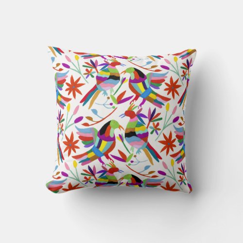 Modern Otomi Design III Throw Pillow