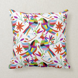 Modern Otomi Design III Throw Pillow