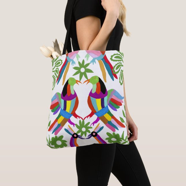 Modern Otomi Design III Tote Bag (Close Up)
