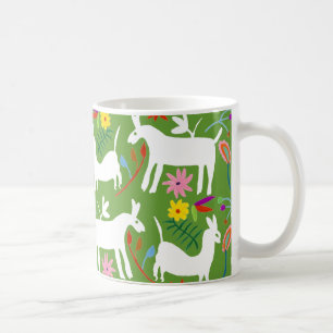 Modern Otomi Design Llama Donkey Design Coffee Mug