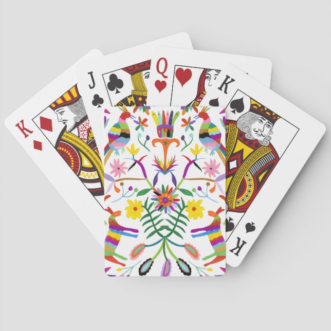 Modern Otomi I Poker Cards (Back)