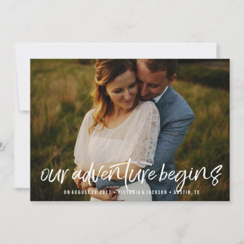 Modern Our Adventure Save the Date Photo