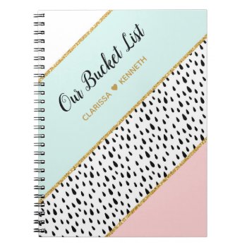 Modern Our Bucket List Couple Keepsake Journal by CallaChic at Zazzle