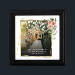 Modern Our First Christmas As Mr & Mrs Floral  Gift Box<br><div class="desc">Modern Our First Christmas As Mr & Mrs Floral</div>