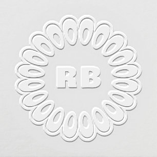 Modern Oval Chain Monogram Seal Embosser