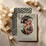 Modern Oval Photo & Signature Double Birthday Invitation<br><div class="desc">Modern stylish Double Birthday Invitation. Design features an oval photograph of the birthday duo, the elegant lettering 'DOUBLE' with the text Birthday Celebration in signature script over the top and a simple birthday party template that is easy to customize with your own details. The colors can also be changed to...</div>