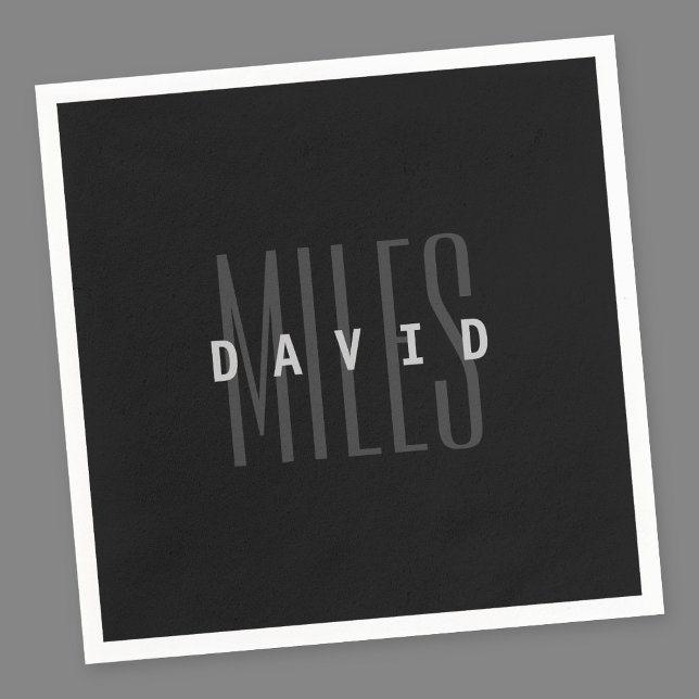 Modern Overlapping Name & Surname Napkins (Creator Uploaded)