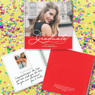 Modern Overlay Graduation Photo Guest Book