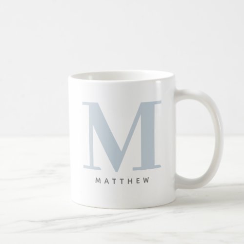 Modern Oversized Monogrammed Initial  Name Coffee Coffee Mug