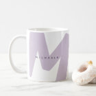 Modern Oversized Monogrammed Initial & Name Coffee