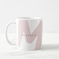 Modern Oversized Monogrammed Initial & Name