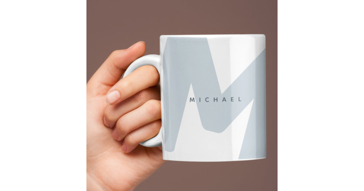 Monogram mug Personalized Mug Initial coffee cup Monogram Letter Mug  Customized mug Handwritten Initial cup Personalized Gift