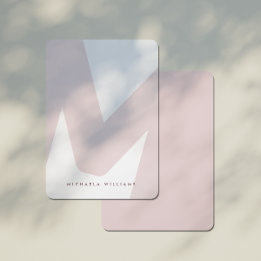 Modern Oversized Monogrammed Initial & Name Note C