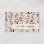 Modern Owls Daycare Business Cards at Zazzle