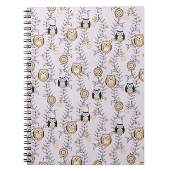 Modern Owls Notebook by StriveDesigns at Zazzle