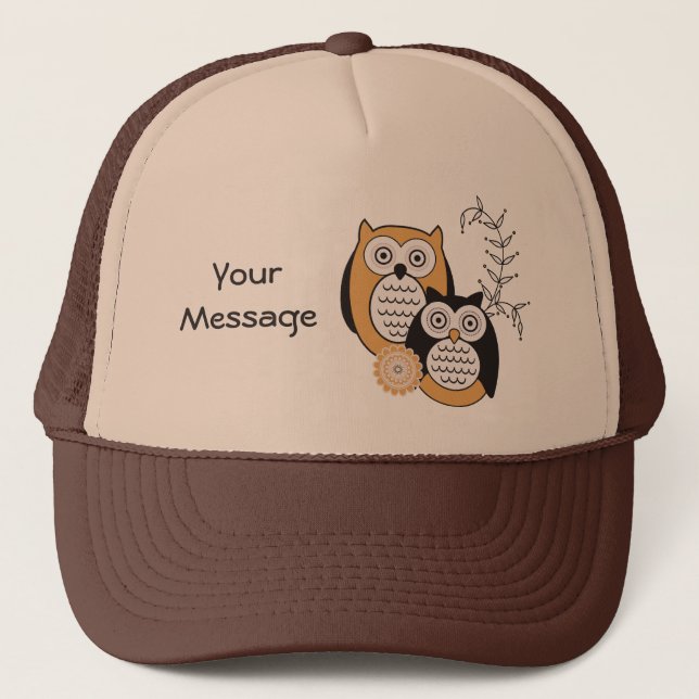 Modern Owls Trucker Hat (Front)