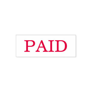 Modern PAID Business Custom Self-inking Stamp