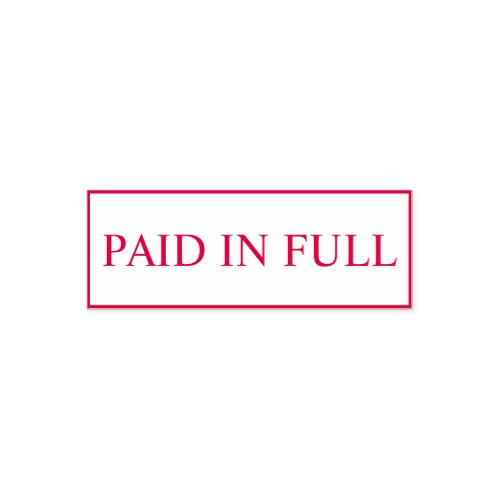 Modern PAID Business Custom Self-inking Stamp