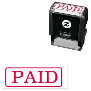 Modern PAID Business Custom Self-inking Stamp