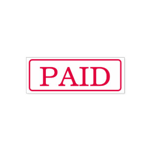 Modern PAID Business Custom Self-inking Stamp