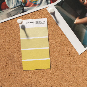 Modern Paint Color Strip Interior Designer Business Card