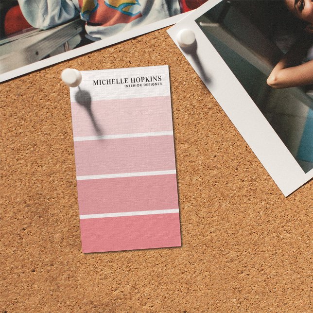 Modern Paint Color Strip | Interior Designer Business Card (Creator Uploaded)