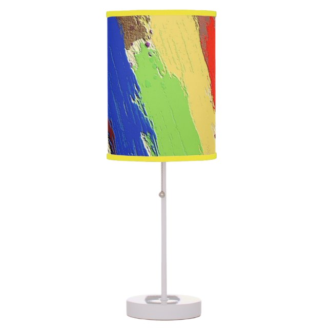 Modern Paint Strokes Custom Lamp (Front)