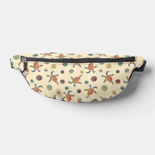 Modern Painted Goat Illustrations and Polka Dots Fanny Pack
