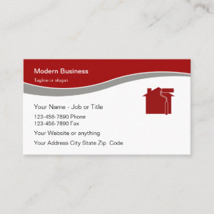 Modern Painter Best Business Card