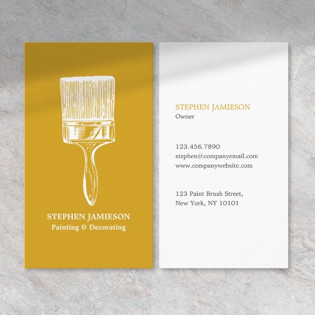 Modern Painter & Decorator Professional Business Card (Creator Uploaded)