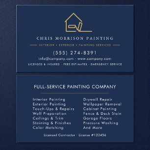 Modern Painter Painting Company Business Card