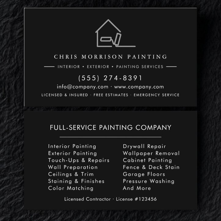 Modern Painter Professional Business Card
