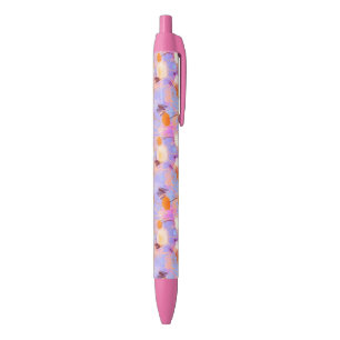 Modern Painterly Pink Lavender Floral Pen