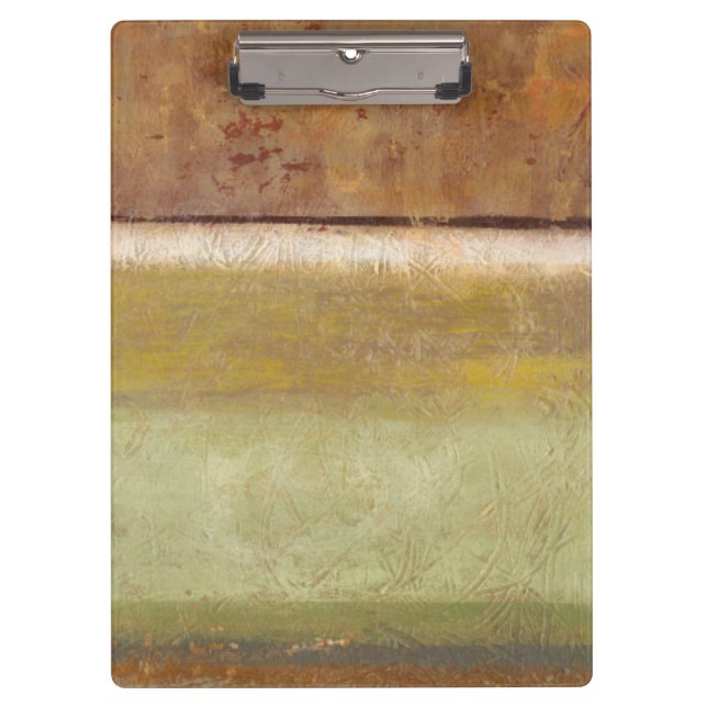 Modern Painting in Earth Tones by Norman Wyatt Clipboard (Front)