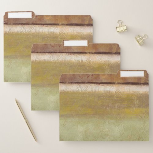 Modern Painting in Earth Tones by Norman Wyatt File Folder