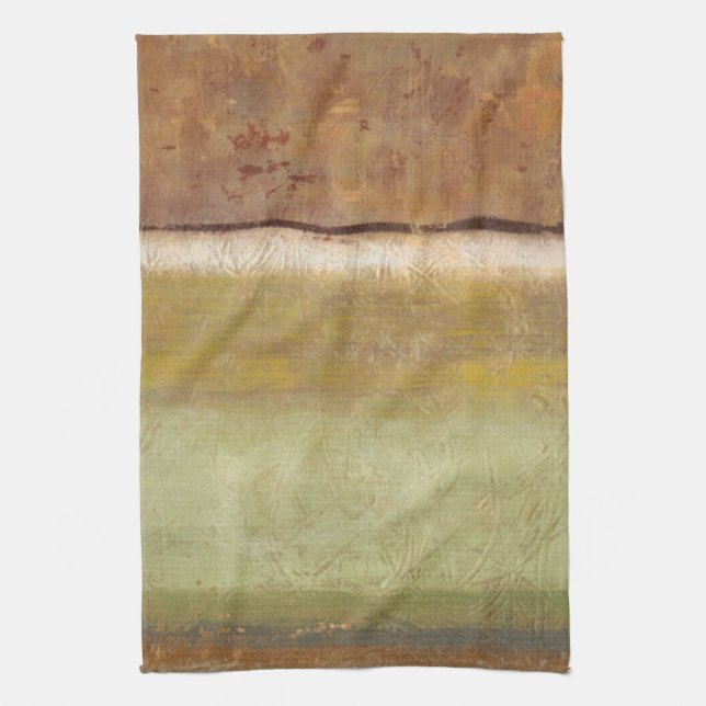 Modern Painting in Earth Tones by Norman Wyatt Kitchen Towel (Vertical)