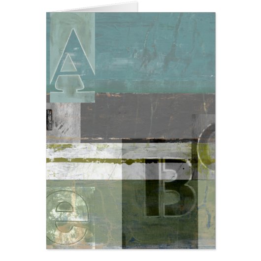 Modern Painting with Assorted Letters Cards (Front)