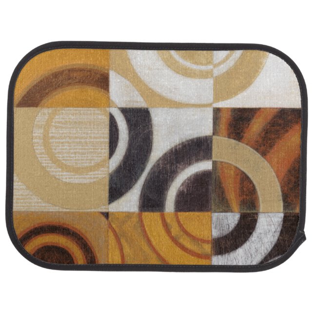 Modern Painting with Circular Patterns Car Mat (Rear)