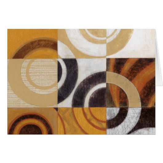 Modern Painting with Circular Patterns Cards (Front Horizontal)