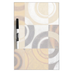 Modern Painting with Circular Patterns Dry-Erase Board
